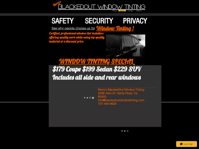www.blackedoutwindowtinting.com snapshot