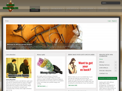 africanherbalhealers.co.za snapshot