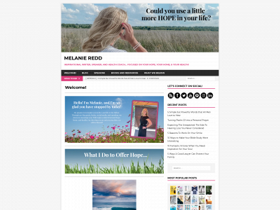 melanieredd.com snapshot