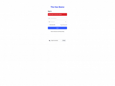has-beenz.com snapshot