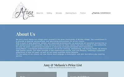 atinahairandnails.co.uk snapshot