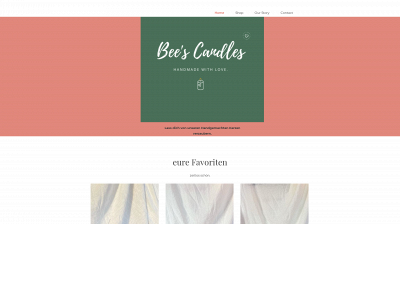 bees-candles.com snapshot