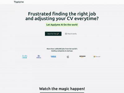 applyme.ai snapshot
