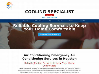 texascoolingspecialist.com snapshot