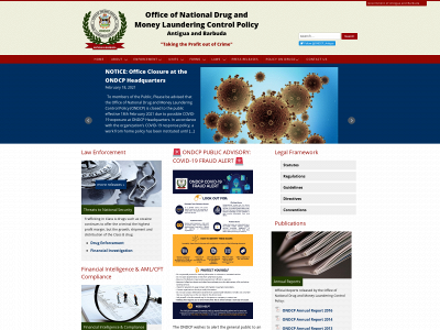ondcp.gov.ag snapshot