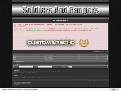soldiersandrangers.org snapshot