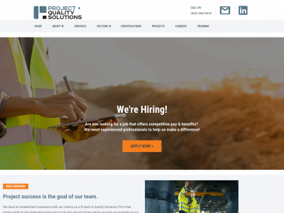 projectqualitysolutions.com snapshot