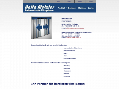 metzler-automatiktueren-zorneding.de snapshot