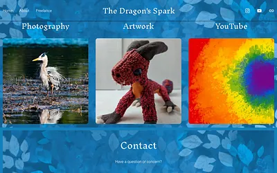 www.thedragonsspark.net snapshot