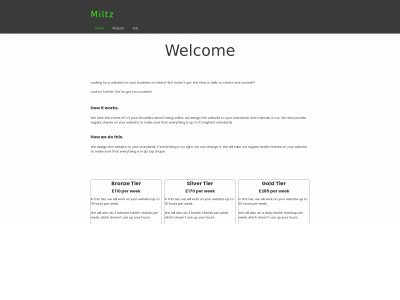 miltz.uk snapshot