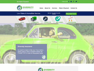 diversityinsurancellc.com snapshot