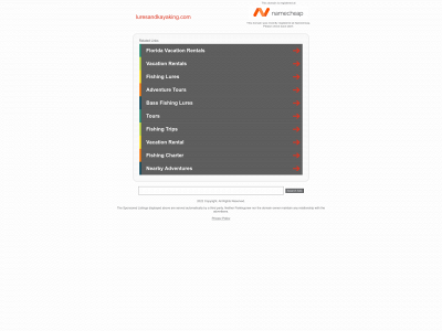 luresandkayaking.com snapshot