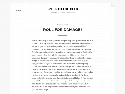speektothegeek.com snapshot