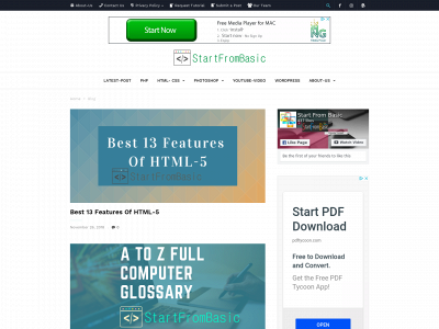 www.startfrombasic.com snapshot