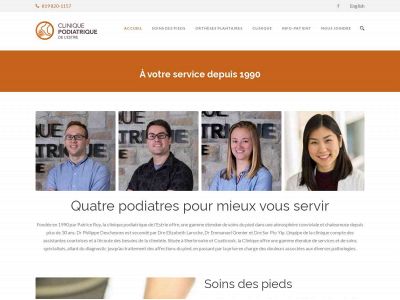 podiatreestrie.ca snapshot