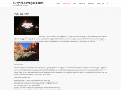 adayinlasvegastours.com snapshot