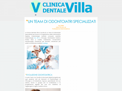 clinicadentalevilla.it snapshot