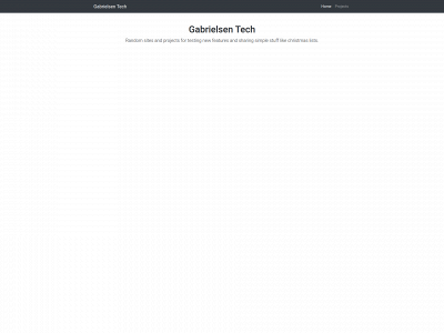 gabrielsen.tech snapshot
