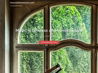 tonysoldanomusic.com snapshot