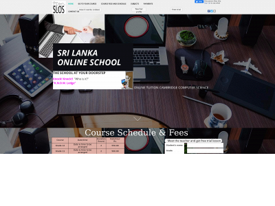 srilankaonlineschool.com snapshot