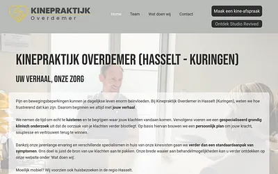 kinepraktijkoverdemer.be snapshot