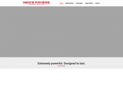 nikosfryers.com snapshot