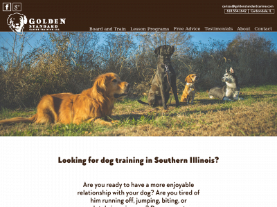 goldenstandardcanine.com snapshot