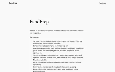 pandprep.nl snapshot