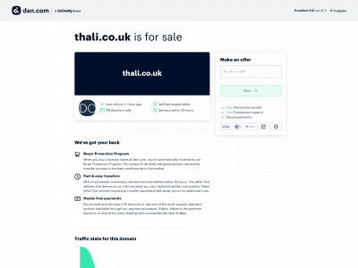 thali.co.uk snapshot