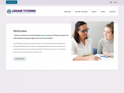 liddanetutoring.com snapshot