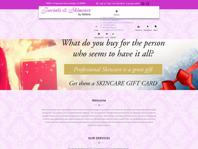 www.facialsinorange.com snapshot