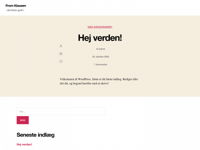 fromklausen.dk snapshot