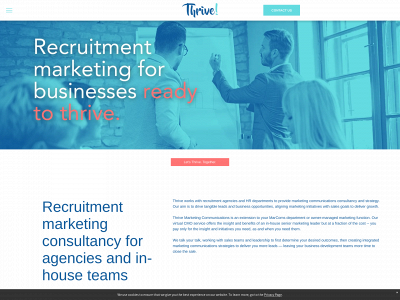thrivemarcoms.co.uk snapshot