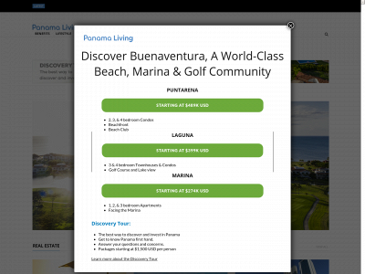 panamaliving.com snapshot