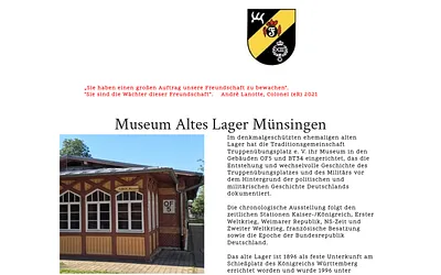 alteslagermuseum-muensingen.de snapshot