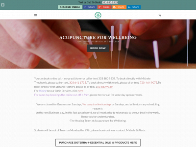 www.acupunctureforwellbeing.com snapshot