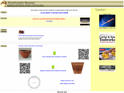 woodturnersresource.com snapshot