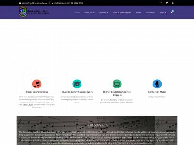 guildmusic.edu.au snapshot