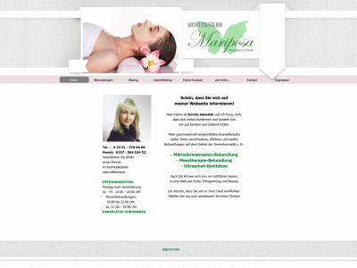 mariposa-cosmetic.de snapshot