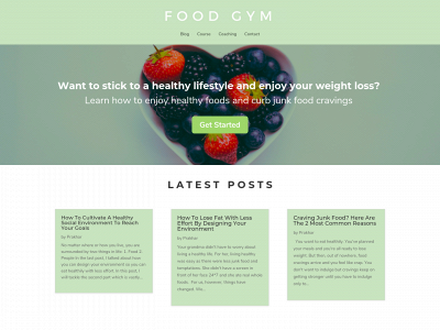 foodgymtraining.com snapshot