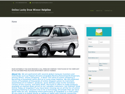 www.luckydrawhelpline.online snapshot