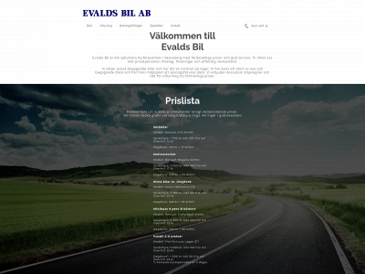 evaldsbil.se snapshot