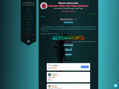 bruceadvancedmartialartsandyogaacademy.com snapshot