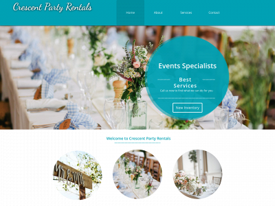 crescentpartyrentals.com snapshot