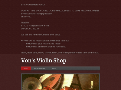 vonsviolinshop.com snapshot