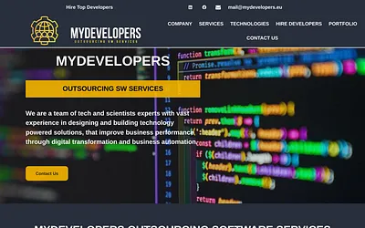 mydevelopers.eu snapshot