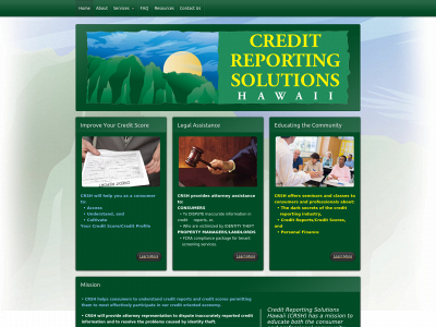 creditreportingsolutionshawaii.com snapshot