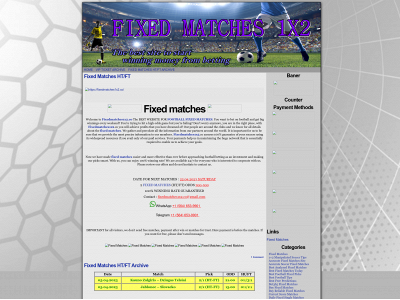 fixedmatches1x2.co snapshot