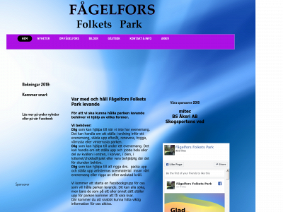 fagelforsfolketspark.se snapshot