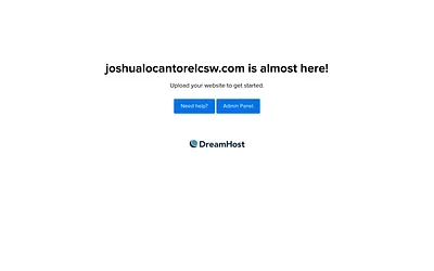 joshualocantorelcsw.com snapshot
